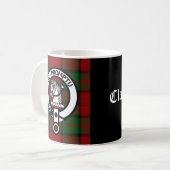 Clan Dunbar Tartan & Crest Badge Koffiemok (Voorkant links)