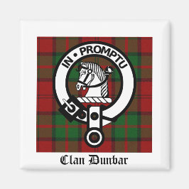 Clan Dunbar Tartan & Crest Badge Magneet