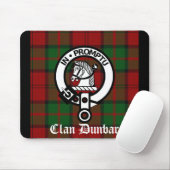 Clan Dunbar Tartan & Crest Badge Muismat (Met muis)