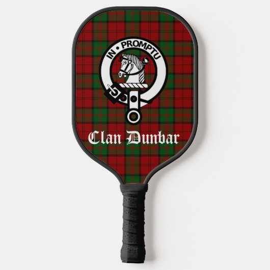Clan Dunbar Tartan & Crest Badge Pickleball Paddle (Achterkant)