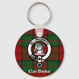 Clan Dunbar Tartan & Crest Badge Sleutelhanger