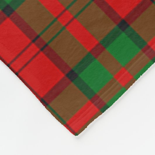 Clan Dunbar Tartan Pset Fleece Deken (Hoek)