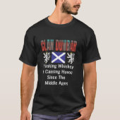 Clan Dunbar Tartan Schotse familienaam Scotland P T-shirt (Voorkant)