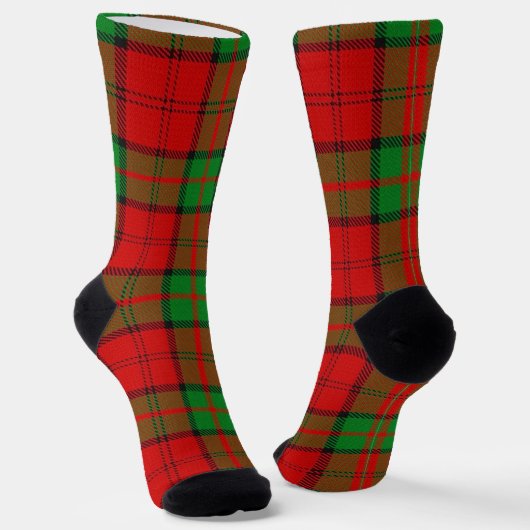 Clan Dunbar Tartan Sokken (Gebogen)