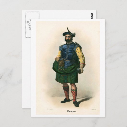 Clan Duncan Briefkaart (Voorkant / Achterkant)
