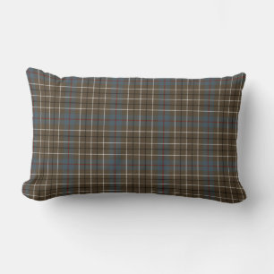 Clan Duncan Brown en Grey Scottish Tartan Kussen