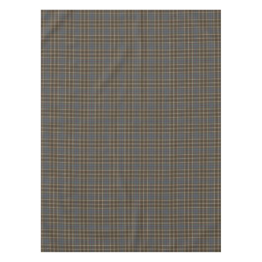 Clan Duncan Brown Verweerde Schotse Tartan Tafelkleed (Voorkant)