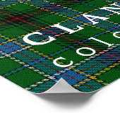 Clan Duncan Colors of Scotland Tartan Poster (Hoek)
