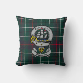 Clan Duncan Crest Badge en Tartan Kussen