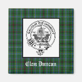 Clan Duncan Crest Badge & Tartan Magneet (Voorkant)