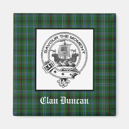 Clan Duncan Crest Badge & Tartan Magneet