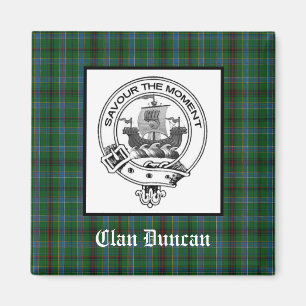 Clan Duncan Crest Badge & Tartan Magneet