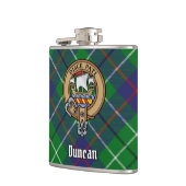 Clan Duncan Crest over tartan Heupfles (Links)