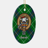 Clan Duncan Crest over tartan Keramisch Ornament (Rechts)