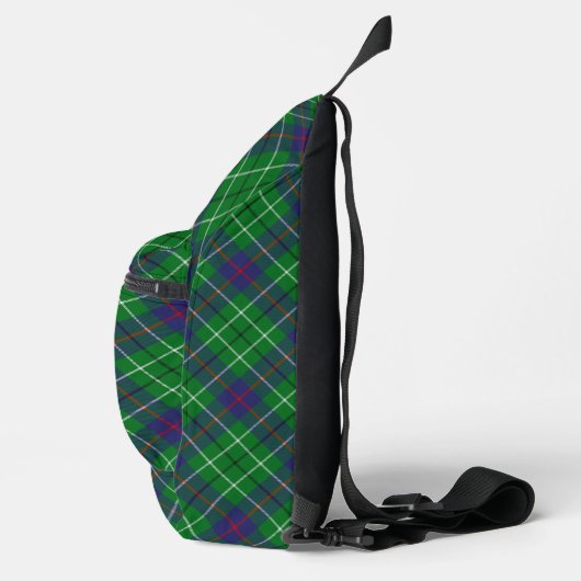 Clan Duncan Crest over Tartan Sling Bag (Rechts)