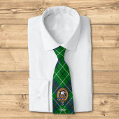 Clan Duncan Crest over Tartan Stropdas