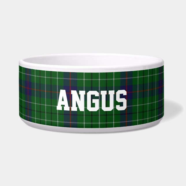 Clan Duncan Custom Tartan Pset Bowl Voerbakje (Voorkant)