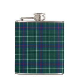 Clan Duncan Green en Blue Schotse Tartan Heupfles