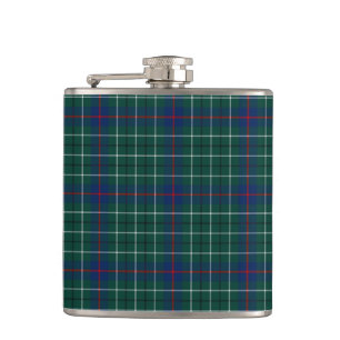 Clan Duncan Green en Blue Schotse Tartan Heupfles