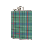 Clan Duncan licht groen en blauw oud tartan Heupfles (Links)