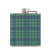 Clan Duncan licht groen en blauw oud tartan Heupfles (Achterkant)