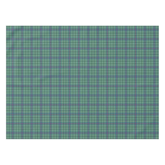 Clan Duncan Lichtgroen Oud Schots Tartan Tafelkleed (Voorkant (Horizontaal))