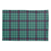 Clan Duncan Modern Tartan Turquoise Schots geruit Kussensloop (Achterkant)