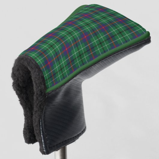 Clan Duncan Plaid Groen Zwart Check Tartan Golfheadcover (3/4 voorkant)