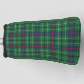 Clan Duncan Plaid Groen Zwart Check Tartan Golfheadcover (Voorkant)