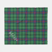 Clan Duncan Pset Tartan Voeg Jouw naam toe Fleece Deken (Voorkant (Horizontaal))