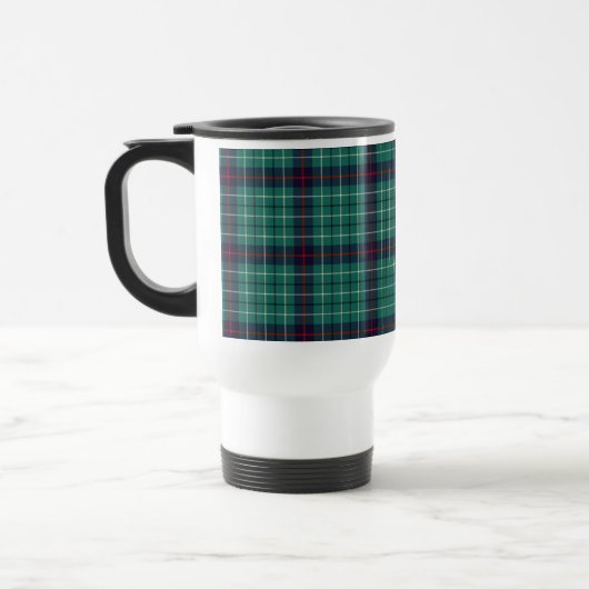 Clan Duncan Royal Blue en Turquoise Modern Tartan Reisbeker (Links)