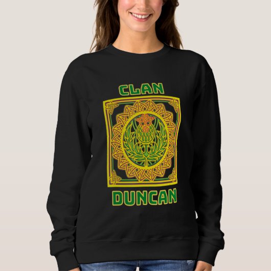 Clan Duncan Schotse Keltische distel Trui (Voorkant)