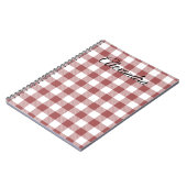 Clan duncan scottish red en white monogram schatti notitieboek (Linkerzijde)