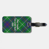 Clan Duncan Tartan Bagagelabel (Achterkant horizontaal)