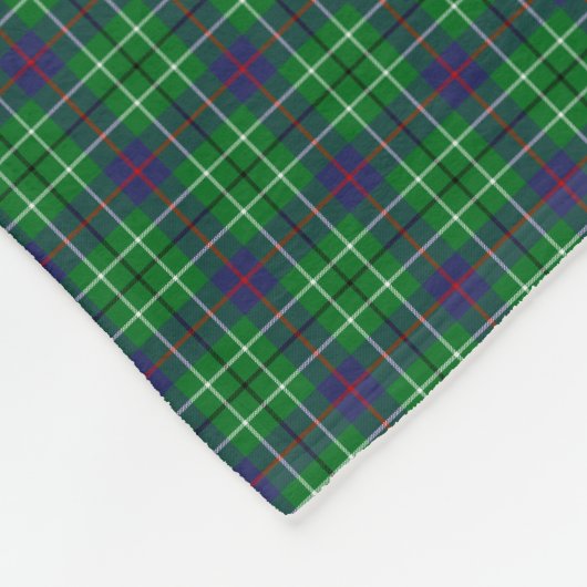 Clan Duncan Tartan Fleece Deken (Hoek)