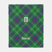 Clan Duncan Tartan Fleece Deken (Voorkant)