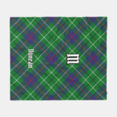Clan Duncan Tartan Fleece Deken (Voorkant (Horizontaal))