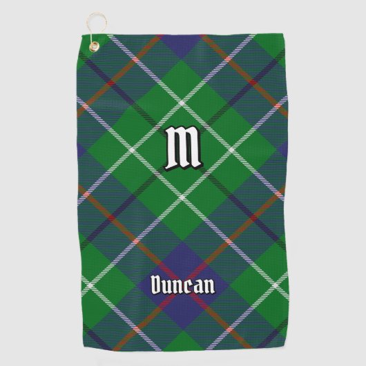 Clan Duncan Tartan Golfhanddoek (Voorkant)