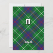 Clan Duncan Tartan Kaart (Voorkant)