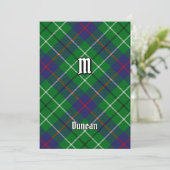 Clan Duncan Tartan Kaart (Staand voorkant)