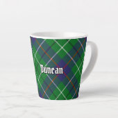 Clan Duncan Tartan Latte Mok (Rechterhoek)