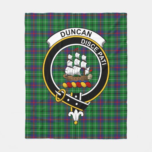 Clan Duncan Tartan Pset Fleece Deken (Voorkant)