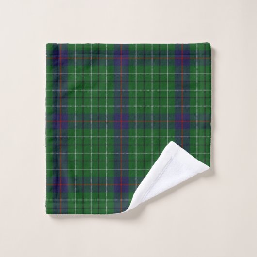 Clan Duncan Tartan Pset Monogrammed Bad Handdoek (Wasdoekje)
