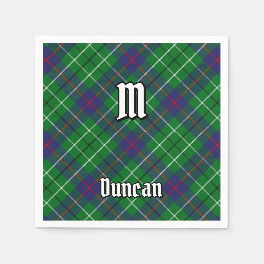 Clan Duncan Tartan Servet (Voorkant)