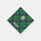 Clan Duncan Tartan Servet (Hoek)