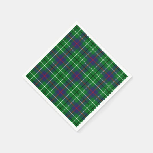 Clan Duncan Tartan Servetten (Hoek)