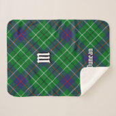 Clan Duncan Tartan Sherpa Deken (Voorkant (horizontaal))