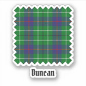 Clan Duncan Tartan Sticker (Voorkant)