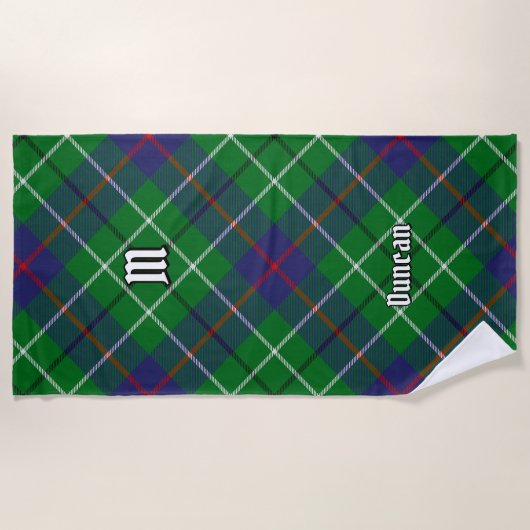 Clan Duncan Tartan Strandlaken (Voorkant)