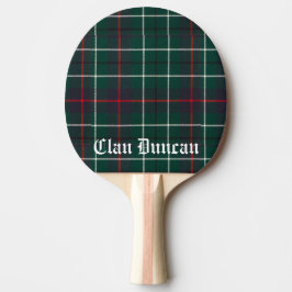 Clan Duncan Tartan  Tafeltennisbatje
